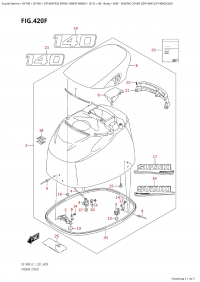 420F - Engine Cover  ((Df140At,Df140Az):020) (420F -   () ( (Df140At, Df140Az) : 020))