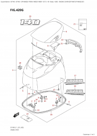 420G - Engine Cover  ((Df140At,Df140Az):021) (420G -   () ( (Df140At, Df140Az) : 021))