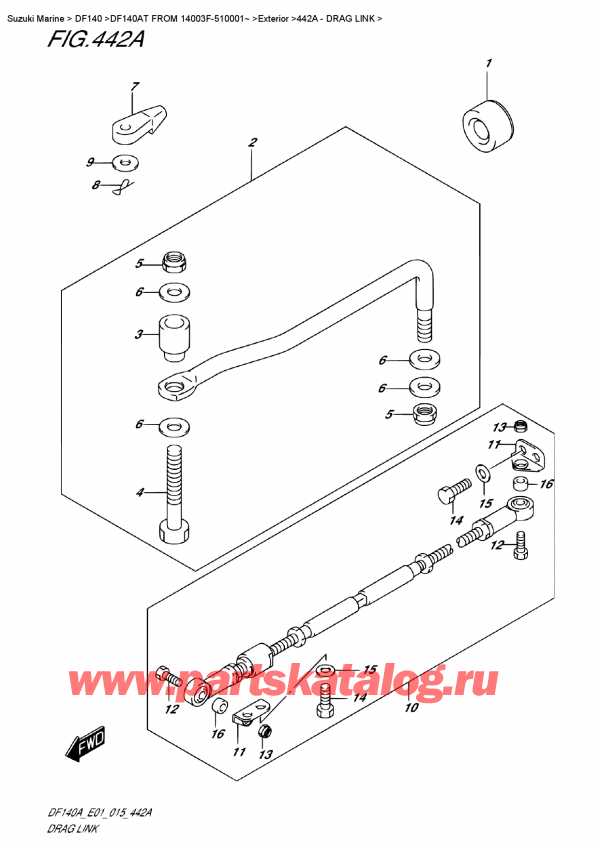  ,   , Suzuki Suzuki DF140A TL / TX FROM 14003F-510001~   2015 ,  