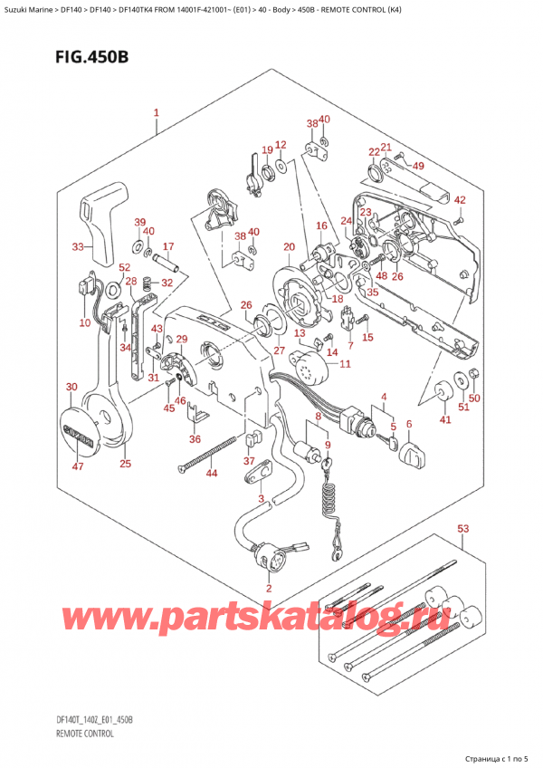  ,  , SUZUKI Suzuki DF140TK4 X/XX FROM 14001F-421001~ (E01)  2004 ,   (K4)