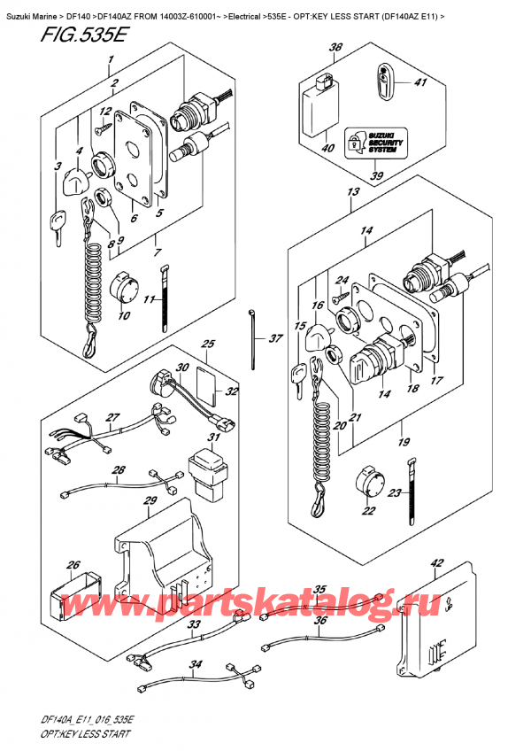  ,    ,  DF140A ZL / ZX FROM 14003Z-610001~ (E11), :  Less Start (Df140Az E11)