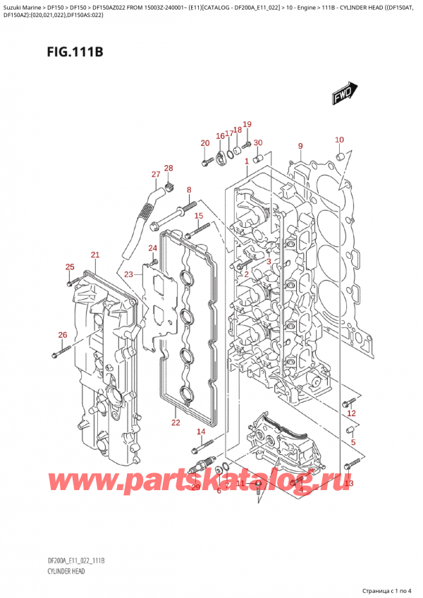  , , Suzuki Suzuki DF150A ZL / ZX  FROM  15003Z-240001~ (E11) - 2022  2022 ,    ( (Df150At,
