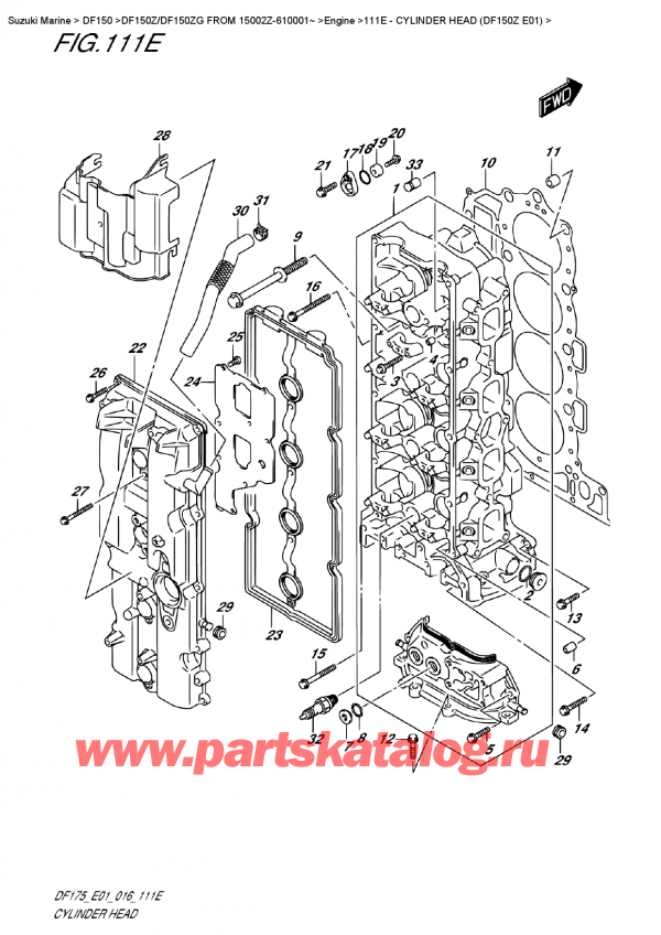  ,    , Suzuki DF150Z L/X FROM 15002Z-610001~ ,    (Df150Z E01)