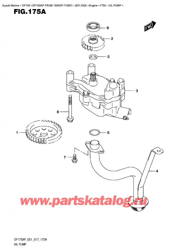 ,    , Suzuki DF150AP '/X FROM 15003P-710001~ (E01)    2017 , Oil  Pump