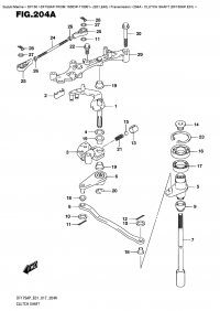 204A  - Clutch Shaft  (Df150Ap  E01) (204A -   (Df150Ap E01))