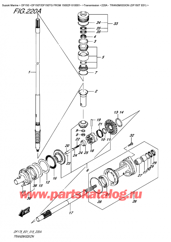  ,    , SUZUKI DF150T L / X FROM 15002F-510001~ (E01),  (Df150T E01)