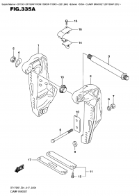 335A  -  Clamp Bracket  (Df150Ap  E01) (335A -   (Df150Ap E01))