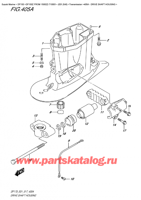   ,   , Suzuki DF150Z L/X  FROM 15002Z-710001~ (E01)   2017 ,   