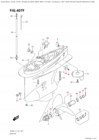 407F - Gear Case  ((Df175Az,Df150Az):(E01,E11,E40)) (407F -    ( (Df175Az, Df150Az) : (E01, E11, E40) ))