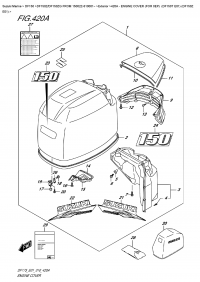 420A  -  Engine Cover  (For  0Ep)  (Df150T E01) (Df150Z E01) (420A -   () ( 0Ep) (Df150T E01) (Df150Z E01))
