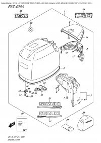 420A  -  Engine Cover  (For  Yay)  (Df150T  E01) (420A -   () (    ()) (Df150T E01))
