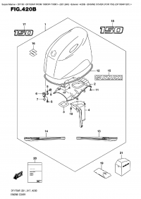 420B  -  Engine Cover  (For  Y5S)  (Df150Ap  E01) (420B -   () (   ) (Df150Ap E01))