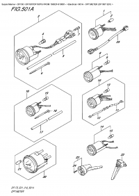 501A  -  Opt:meter (Df150T E01) (501A - :  (Df150T E01))