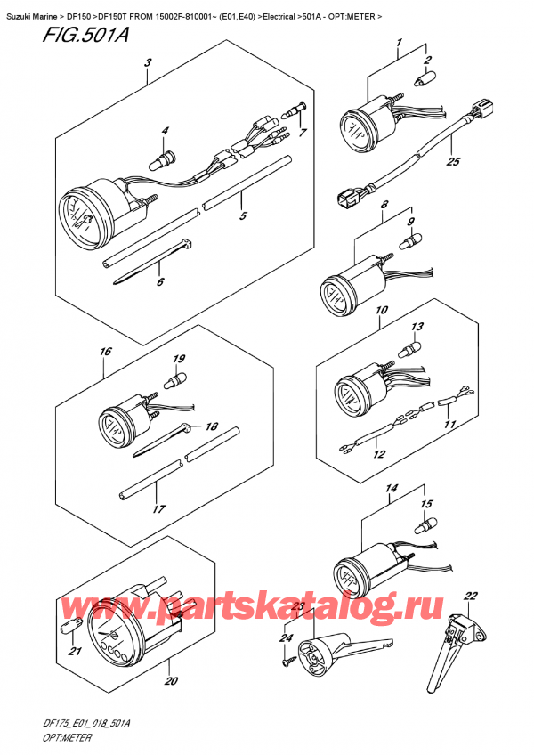  ,   , SUZUKI DF150T L/X FROM 15002F-810001~ (E01), :  / Opt:meter