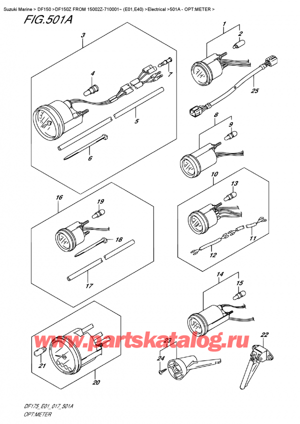  ,   , Suzuki DF150Z L/X  FROM 15002Z-710001~ (E01) , Opt:meter - : 