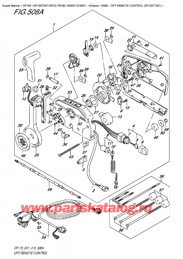  ,   , Suzuki DF150T L / X FROM 15002F-510001~ (E01), Opt:remote  Control  (Df150T  E01)