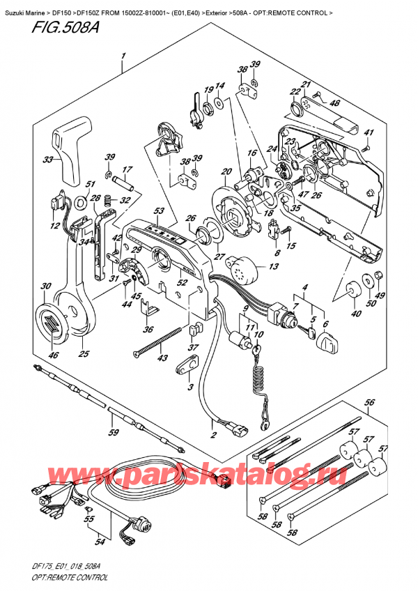  ,   ,  DF150Z L/X FROM 15002Z-810001~ (E01), :   / Opt:remote  Control