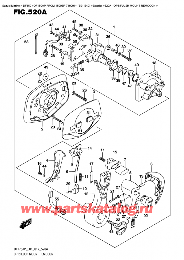   ,   ,  DF150AP '/X FROM 15003P-710001~ (E01)    2017 , Opt:flush  Mount  Remocon