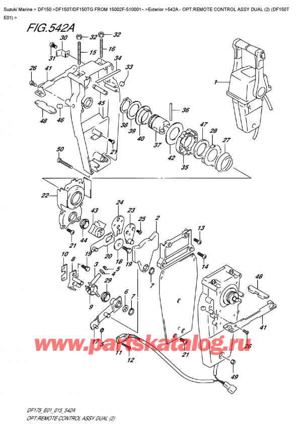   ,   , Suzuki DF150T L / X FROM 15002F-510001~ (E01), :     Dual (2) (Df150T E01)