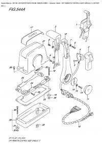 544A  -  Opt:remote  Control  Assy  Single  (1)  (Df150T  E01) (544A -    ,  (1) (Df150T E01))