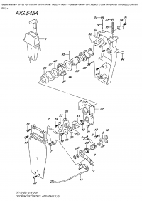 545A  -  Opt:remote  Control  Assy  Single  (2)  (Df150T  E01) (545A -    ,  (2) (Df150T E01))
