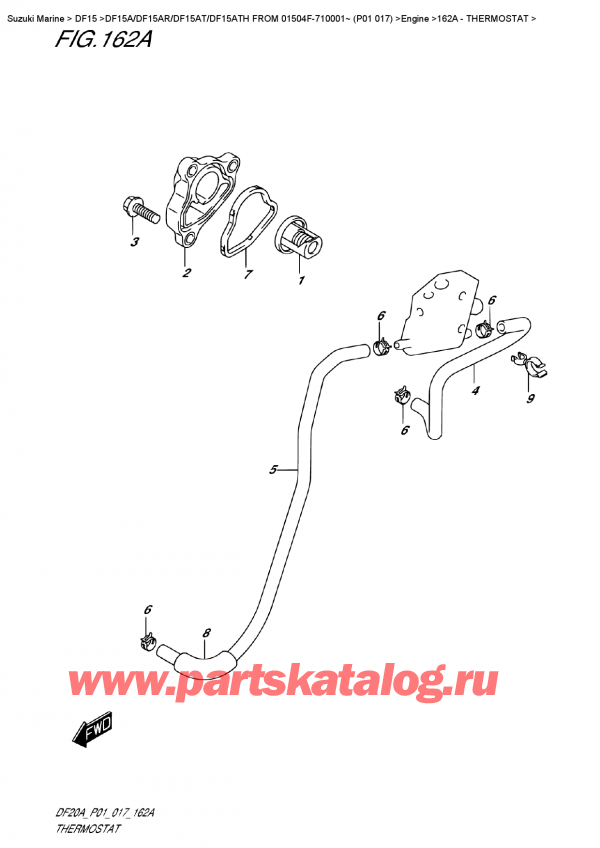  ,   ,  DF15A S/L FROM 01504F-710001~ (P01 017)   2017 , Thermostat