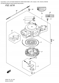 167A - Recoil Starter  (Df9.9B)(Df9.9Br)(Df15A)(Df15Ar)(Df20A)(Df20Ar) (167A -   (Df9.9B) (Df9.9Br) (Df15A) (Df15Ar) (Df20A) (Df20Ar))