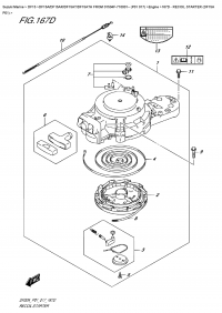 167D -  Recoil  Starter  (Df15A  P01) (167D -   (Df15A P01))