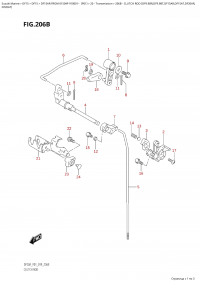 206B  -  Clutch  Rod  (Df9.9Br,Df9.9Bt,Df15Ar,Df15At,Df20Ar, (206B -   (Df9.9Br, Df9.9Bt, Df15Ar, Df15At, Df20Ar,)