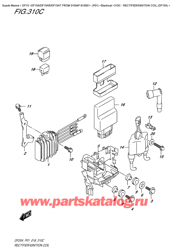  , , Suzuki DF15A ES / EL FROM 01504F-810001~ (P01),  /   (Df15A)