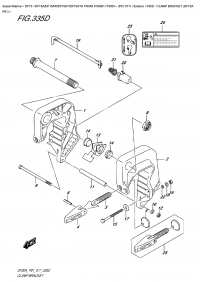 335D  -  Clamp  Bracket  (Df15A  P01) (335D -   (Df15A P01))