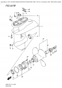 407B  -  Gear  Case  (4  Blade) (407B -    (4 Blade))