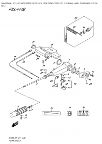 444B  -  Tiller  Handle  (Df15A  P01) (444B -  (Df15A P01))