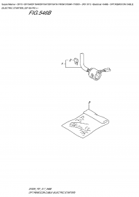 546B - Opt:remocon Cable (Electric Starter) (Df15A P01) (546B - :    () (Df15A P01))