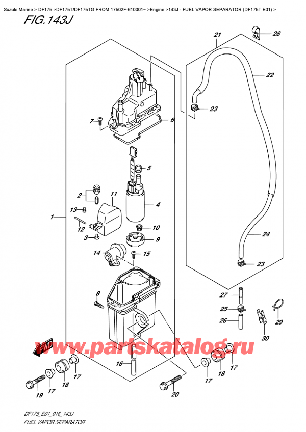  ,  ,  DF175T L/X FROM 17502F-610001~ ,    (Df175T E01)