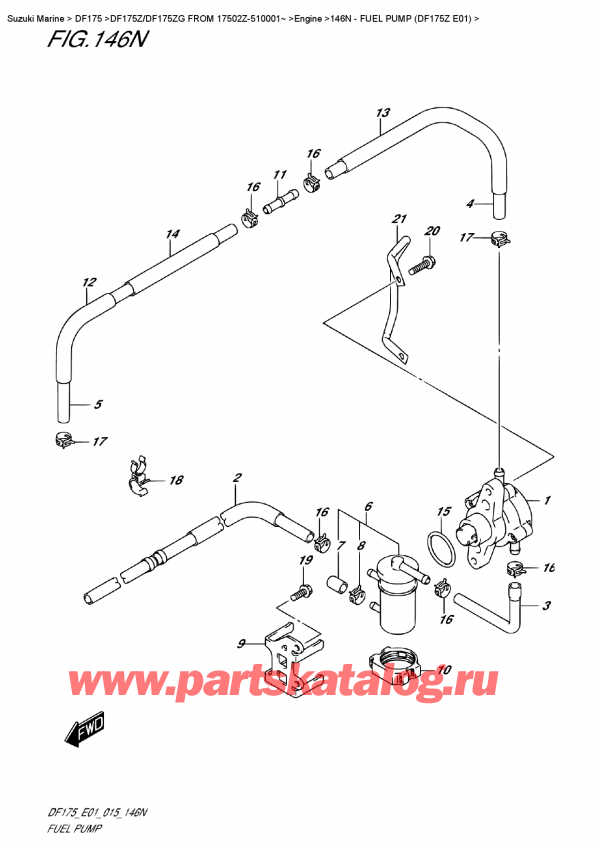  ,   , Suzuki DF175Z L / X FROM 17502Z-510001~ (E01), Fuel  Pump (Df175Z  E01)