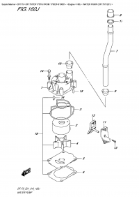 160J  -  Water Pump (Df175T  E01) (160J -   (Df175T E01))