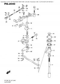 204C  - Clutch Shaft  (Df175Ap  E01) (204C -   (Df175Ap E01))