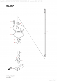 206A - Clutch Rod (206A -  )