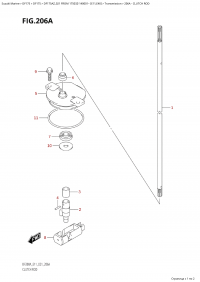 206A - Clutch Rod (206A -  )