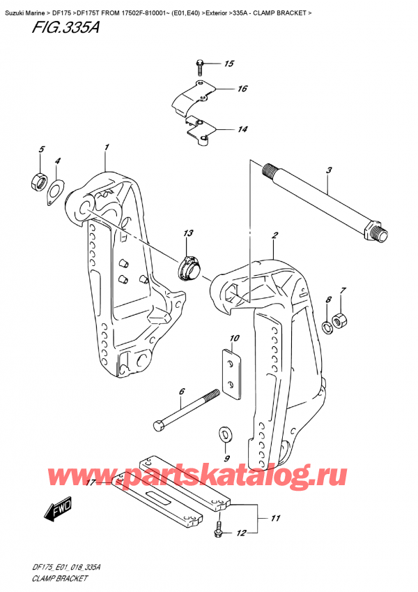  ,  , Suzuki DF175T L/X FROM 17502F-810001~ (E01)  2018 ,  
