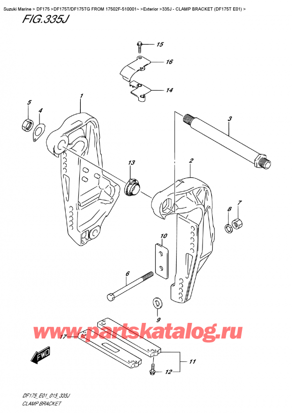  ,   , Suzuki DF175T L / X FROM 17502F-510001~ (E01),   (Df175T E01)