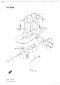 405A  -  Drive  Shaft  Housing  (Df200At,Df175At,Df150At,Df175Az, (405A -    (Df200At, Df175At, Df150At, Df175Az,)