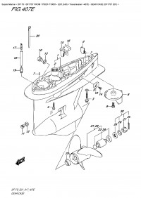 407E  -  Gear Case (Df175T  E01) (407E -    (Df175T E01))