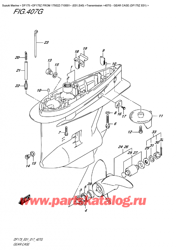   ,    , Suzuki DF175 ZL / ZX FROM 17502Z-710001~ (E01),    (Df175Z E01)