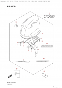 420D - Engine Cover (Df175Ap:021) (420D -   () (Df175Ap: 021))