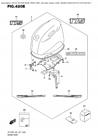 420E  -  Engine Cover  (For  Yay)  (Df175Ap  E01) (420E -   () (    ()) (Df175Ap E01))