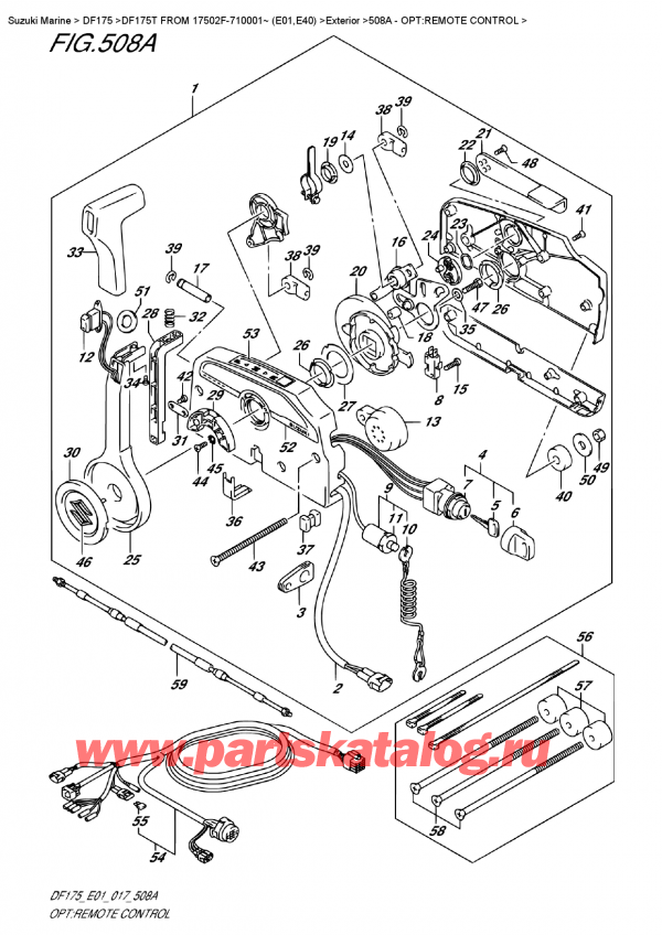 ��������, �� �������� �����, Suzuki DF175T L/X FROM 17502F-710001~ (E01)  ������ 2017 ����, Opt:remote  Control / �����: ������������� ����������