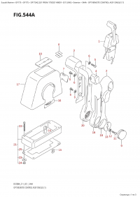 544A - Opt:remote Control Assy  Single (1) (544A -    ,  (1))