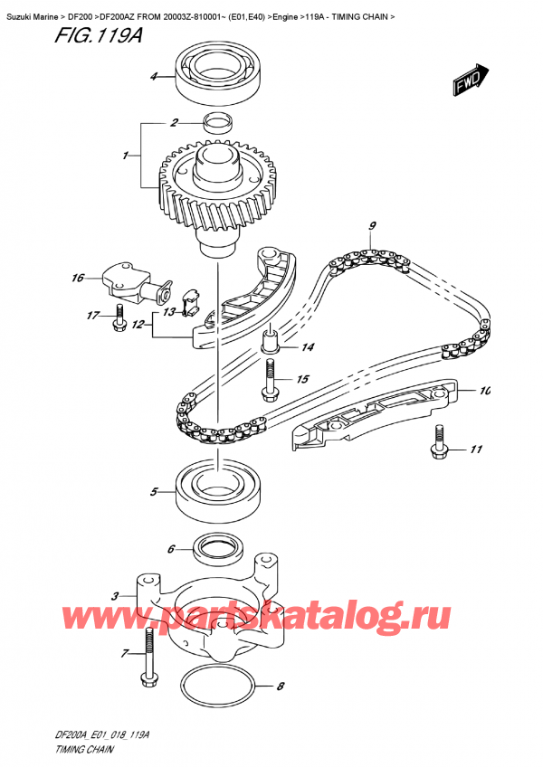  ,   , SUZUKI DF200A ZL / ZX FROM 20003Z-810001~ (E01)  2018 , Timing Chain